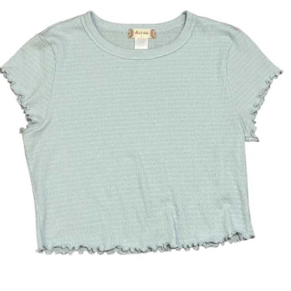 Altar'd State Women's Blue and Green Crop-top
